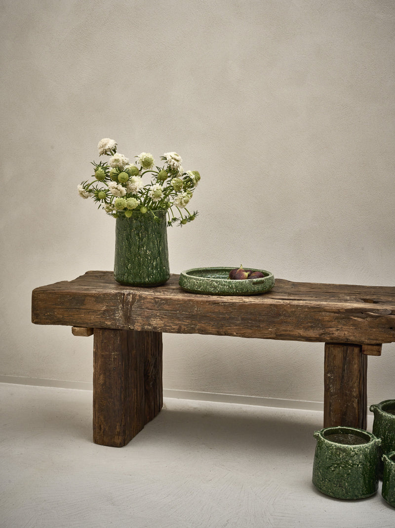 LUMU - pot - ceramic - DIA 16 x H 20 cm - green