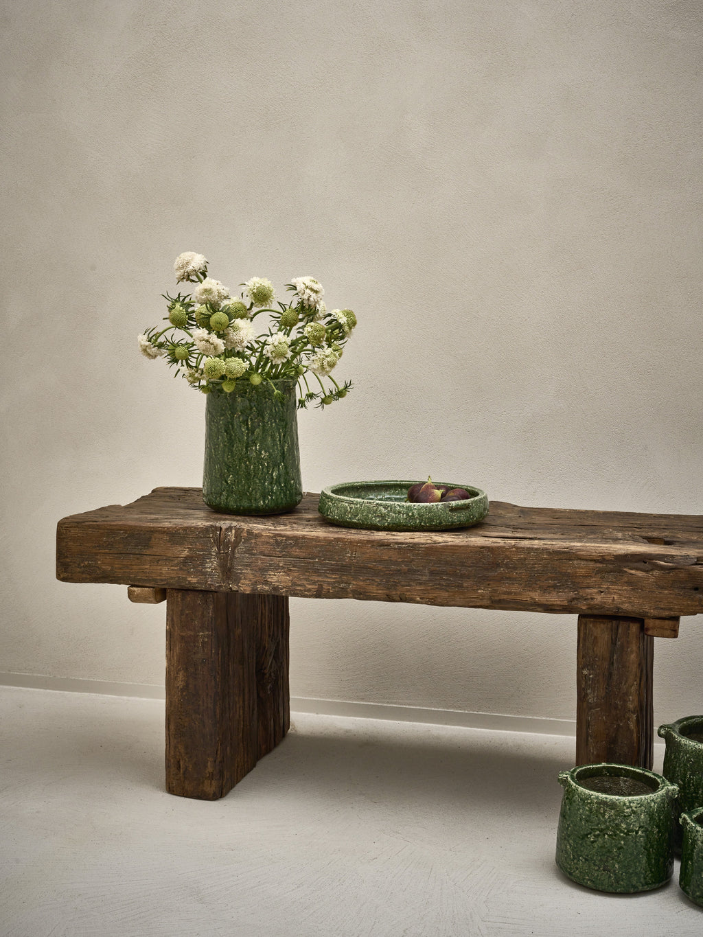 LUMU - pot - ceramic - DIA 18,5 x H 15 cm - green