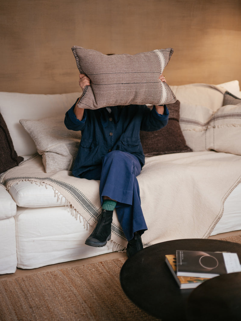 NOMAD - throw - cotton - L 200 x W 140 cm - brown