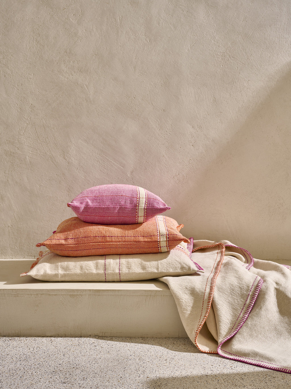NOMAD - cushion - cotton - L 60 x W 40 cm - orange