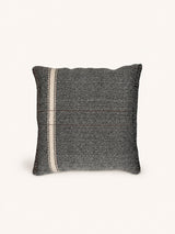 Grijs – NOMAD - coussin - coton - L 50 x W 50 cm - charbon
