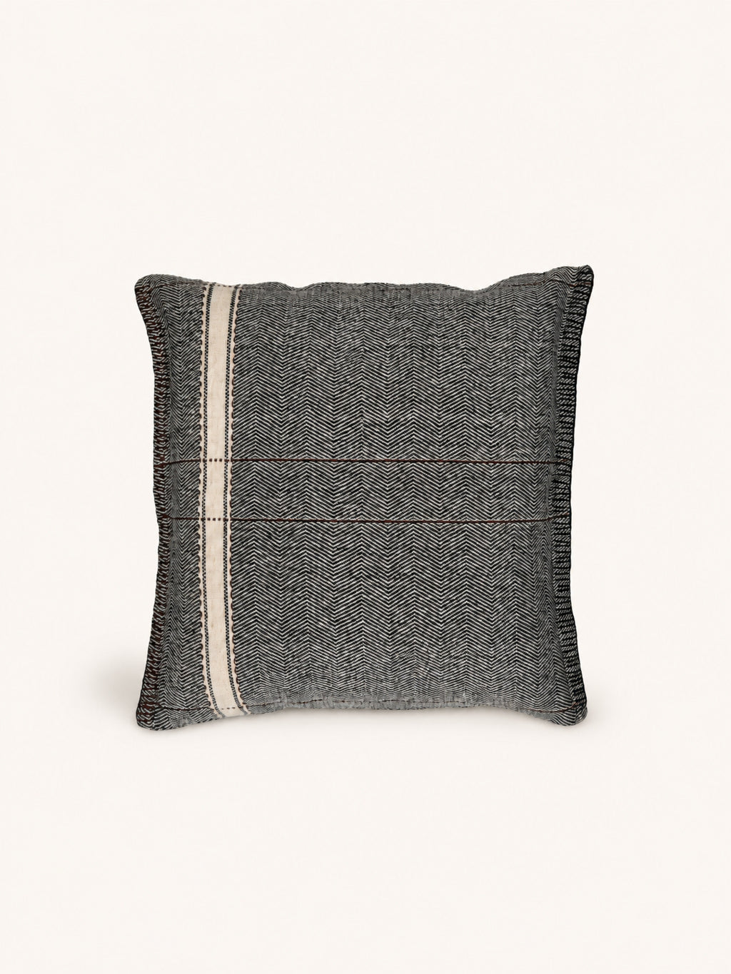 NOMAD - cojín - algodón - L 50 x W 50 cm - carbón