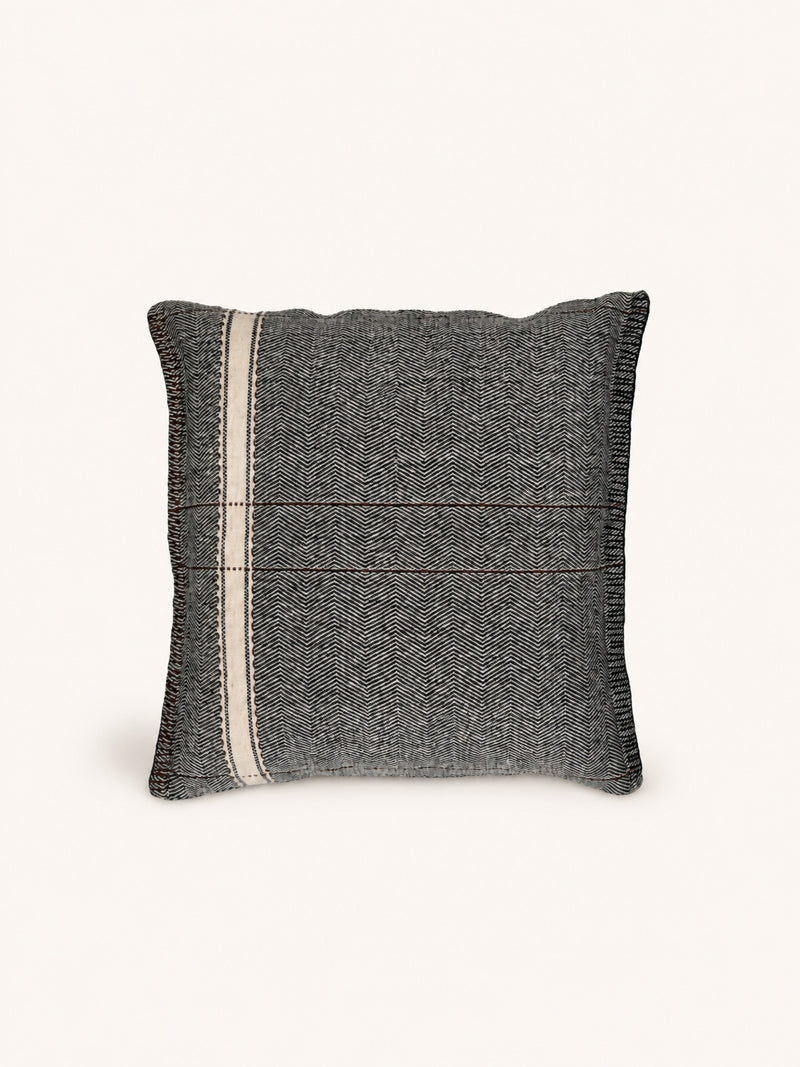 NOMAD - Kissen - Baumwolle - L 50 x W 50 cm - Holzkohle