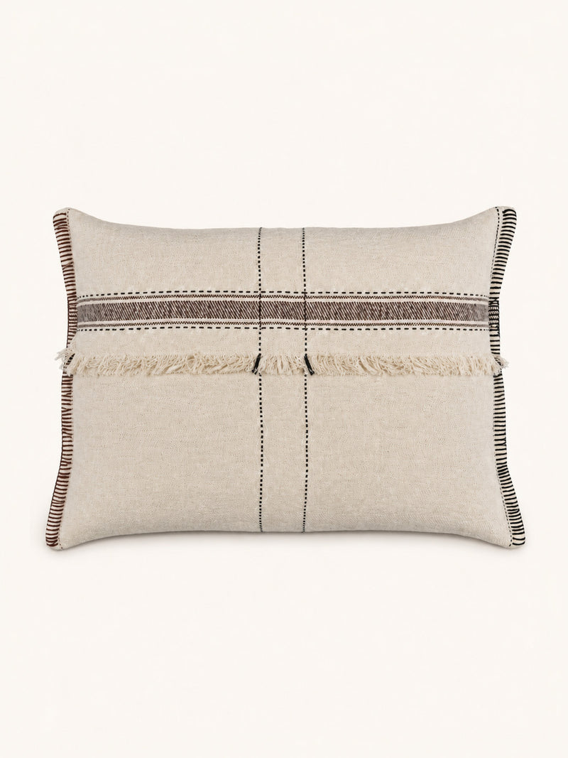 NOMAD - Kissen - Baumwolle - L 70 x W 50 cm - Ecru