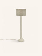 EIVISSA - Stehlampe - Pappmaché - DIA 32 x H 125 cm - gebrochenes Weiß