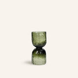 Groen – DIABOLO - Vase / Windlicht - Glas - DIA 9 x H 18 cm - Grün