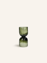 Groen – DIABOLO - Vase / Windlicht - Glas - DIA 9 x H 18 cm - Grün
