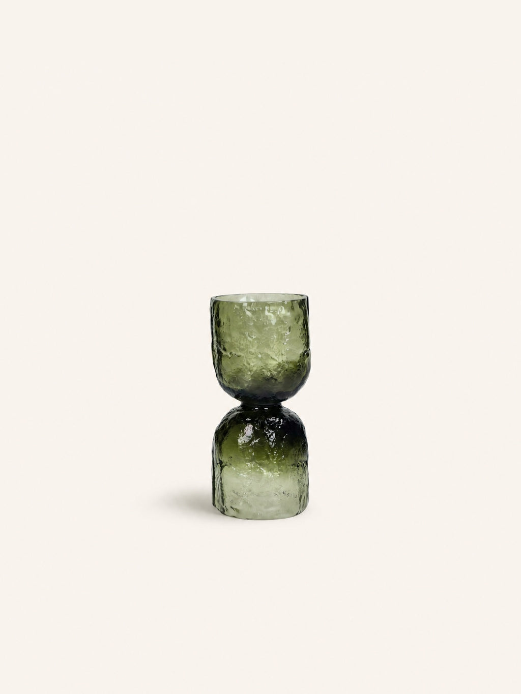 DIABOLO - Vase / Windlicht - Glas - DIA 9 x H 18 cm - Grün