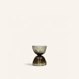 Zwart – DIABOLO - Vase / Windlicht - Glas - DIA 12 x H 15 cm - Rauch