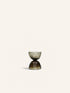 DIABOLO - vaas / windlicht - glas - DIA 12 x H 15 cm - smoke
