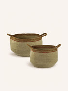 PORT LOUIS - set/2 manden - zeegras - DIA 50/56 x H 30/34 cm - mix van kleuren
