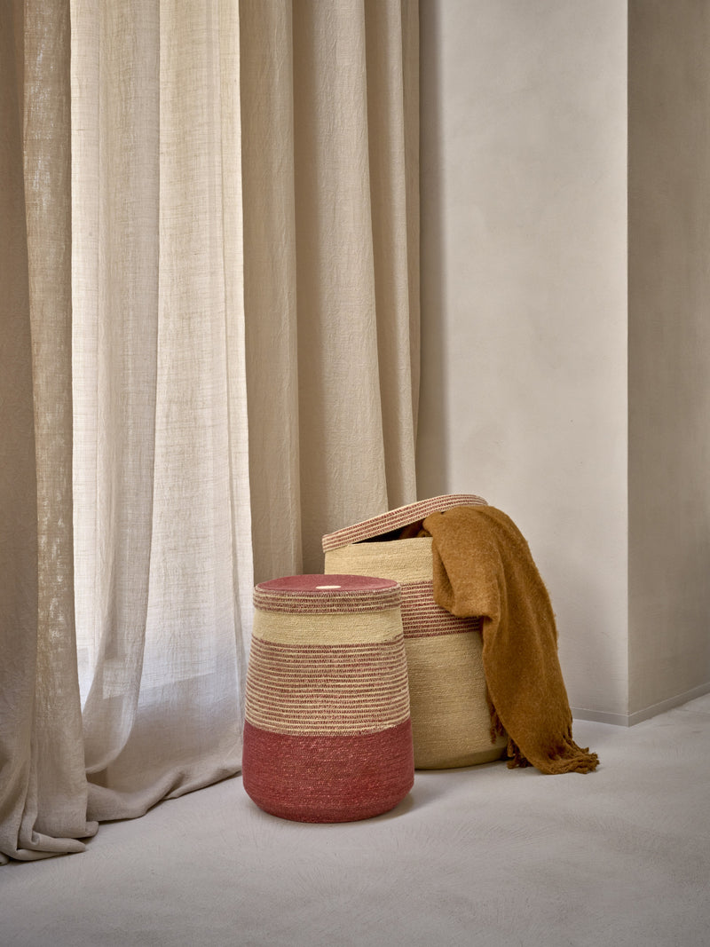 PORT LOUIS - set/2 baskets - seagrass - DIA 38/49 x H 49/59 cm - mix of colours
