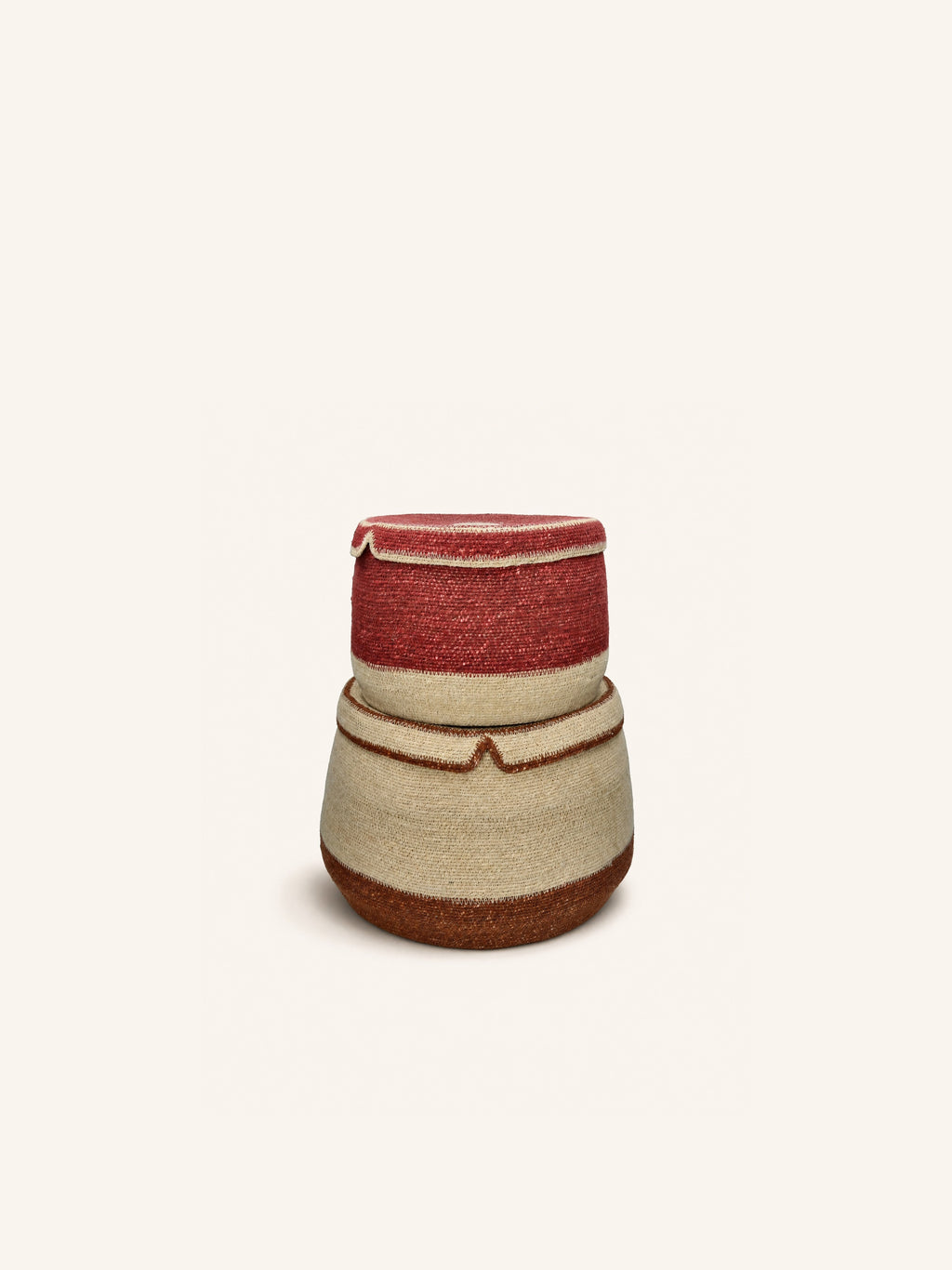 PORT LOUIS - set/2 baskets - seagrass - DIA 24/32 x H 19/25 cm - mix of colors
