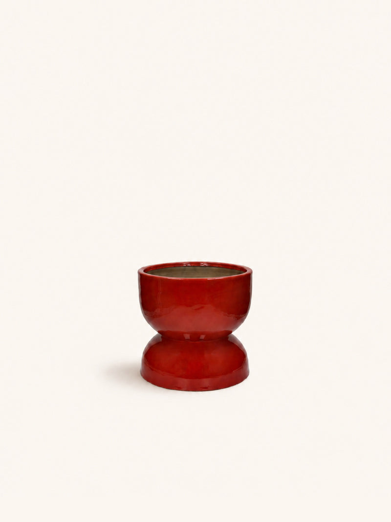 MIMEA - pot - aluminum - DIA 29 x H 27 cm - red