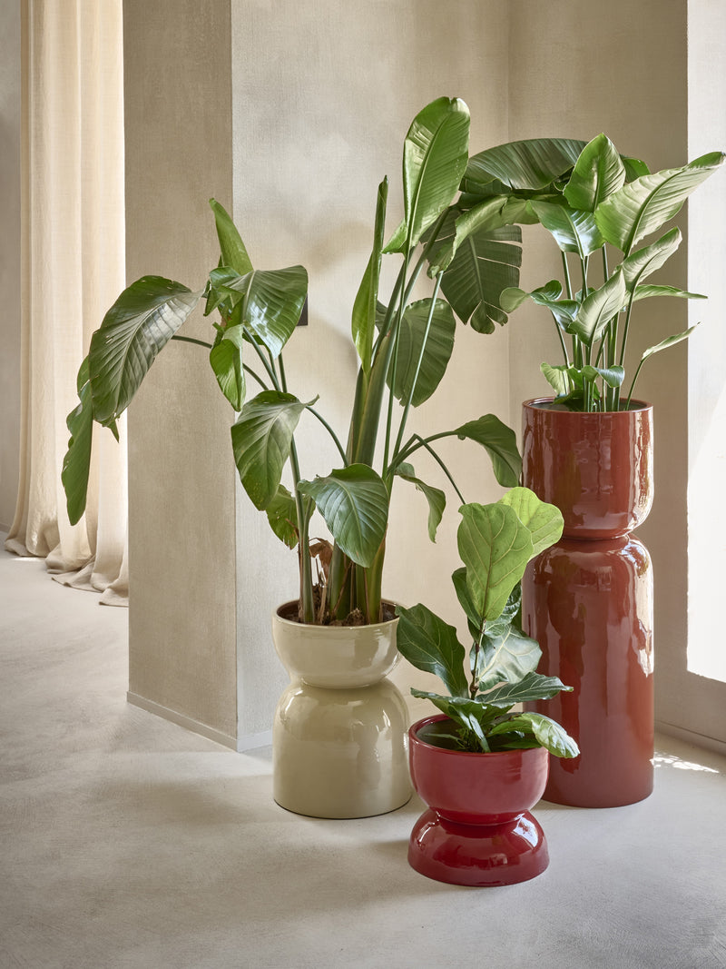 MIMEA - pot - aluminum - DIA 30 x H 90 cm - rust