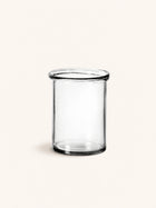 CLARA - vase / candle holder - glass - DIA 17 x H 23 cm - transparent