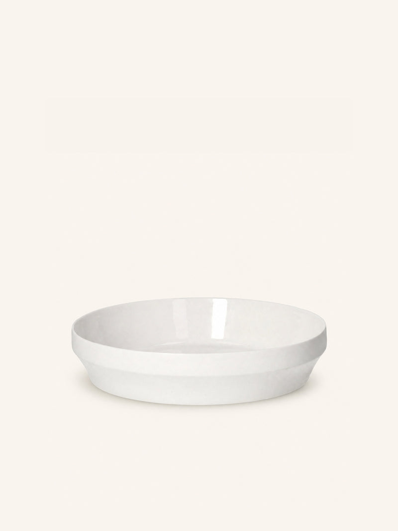 KOJIN - pastakom - porselein - DIA 22 x H 5 cm - wit