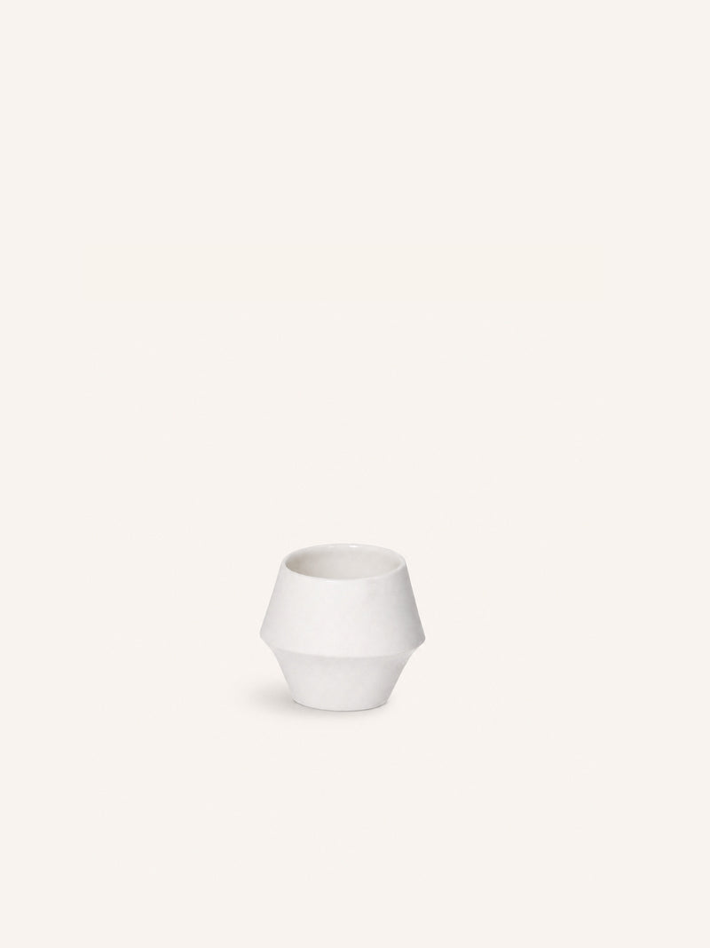 KOJIN - beker 10 CL - porselein - DIA 7 x H 6 cm - wit