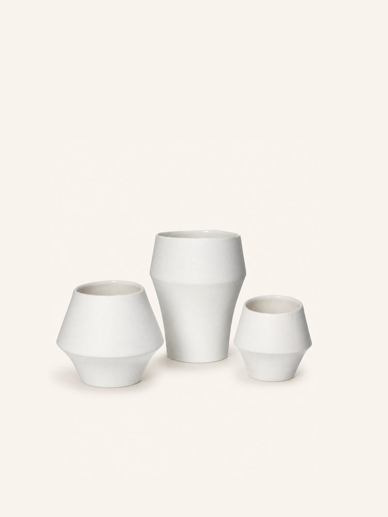 KOJIN - beker 10 CL - porselein - DIA 7 x H 6 cm - wit