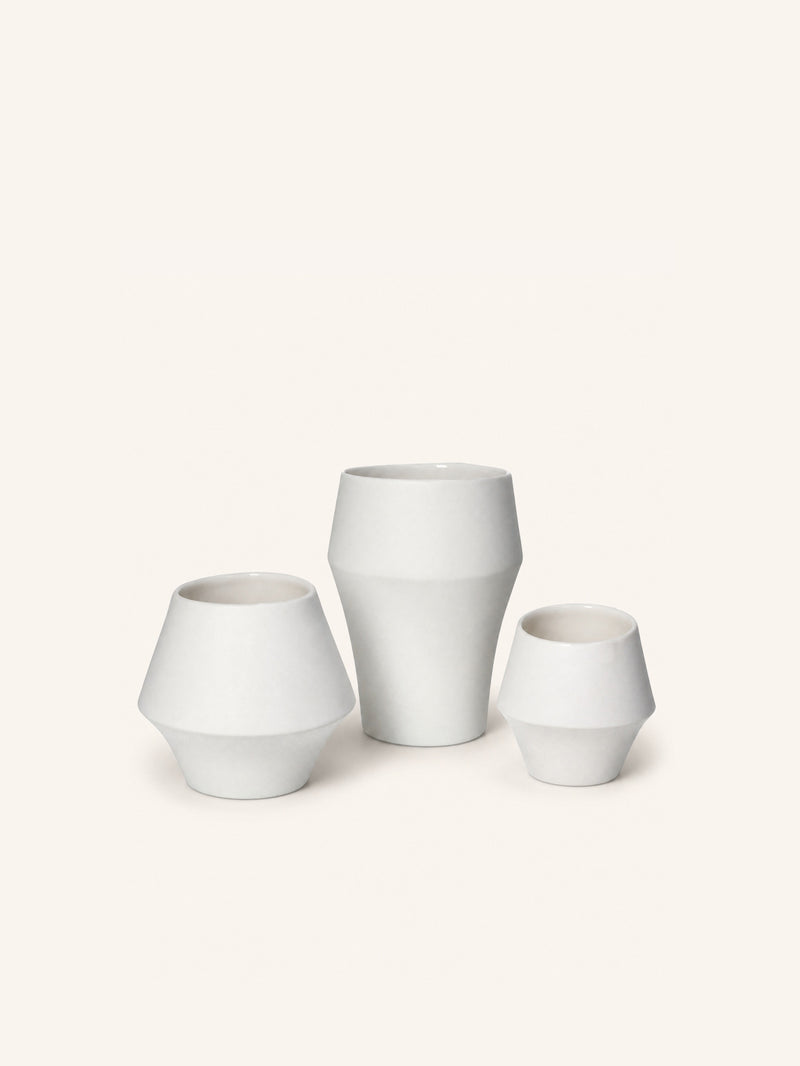 KOJIN - beker 21 CL - porselein - DIA 9 x H 7,5 cm - wit