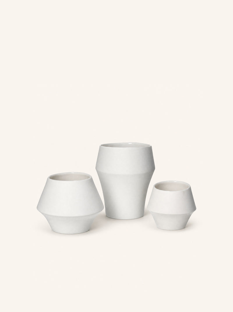 KOJIN - beker 30 CL - porselein - DIA 9 x H 10 cm - wit