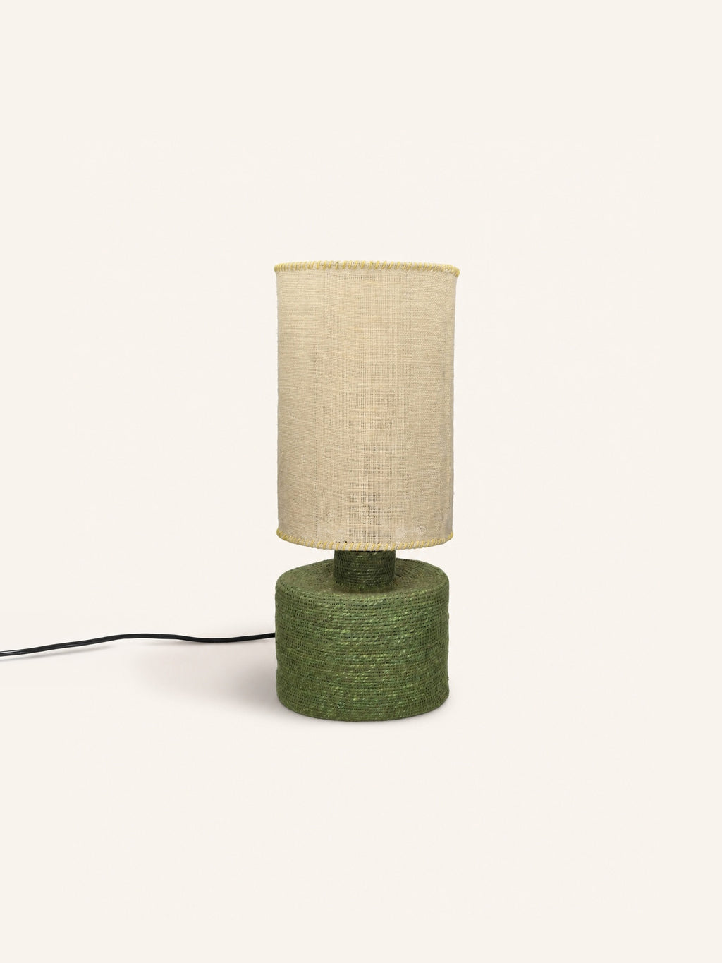 KOSI - table lamp - seagrass - DIA 21 x H 51 cm - green