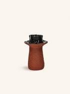 BATU - vase - terracotta - DIA 18 x H 25,5 cm - brown