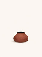 BATU - vase - terracotta - DIA 21 x H 11,5 cm - brown