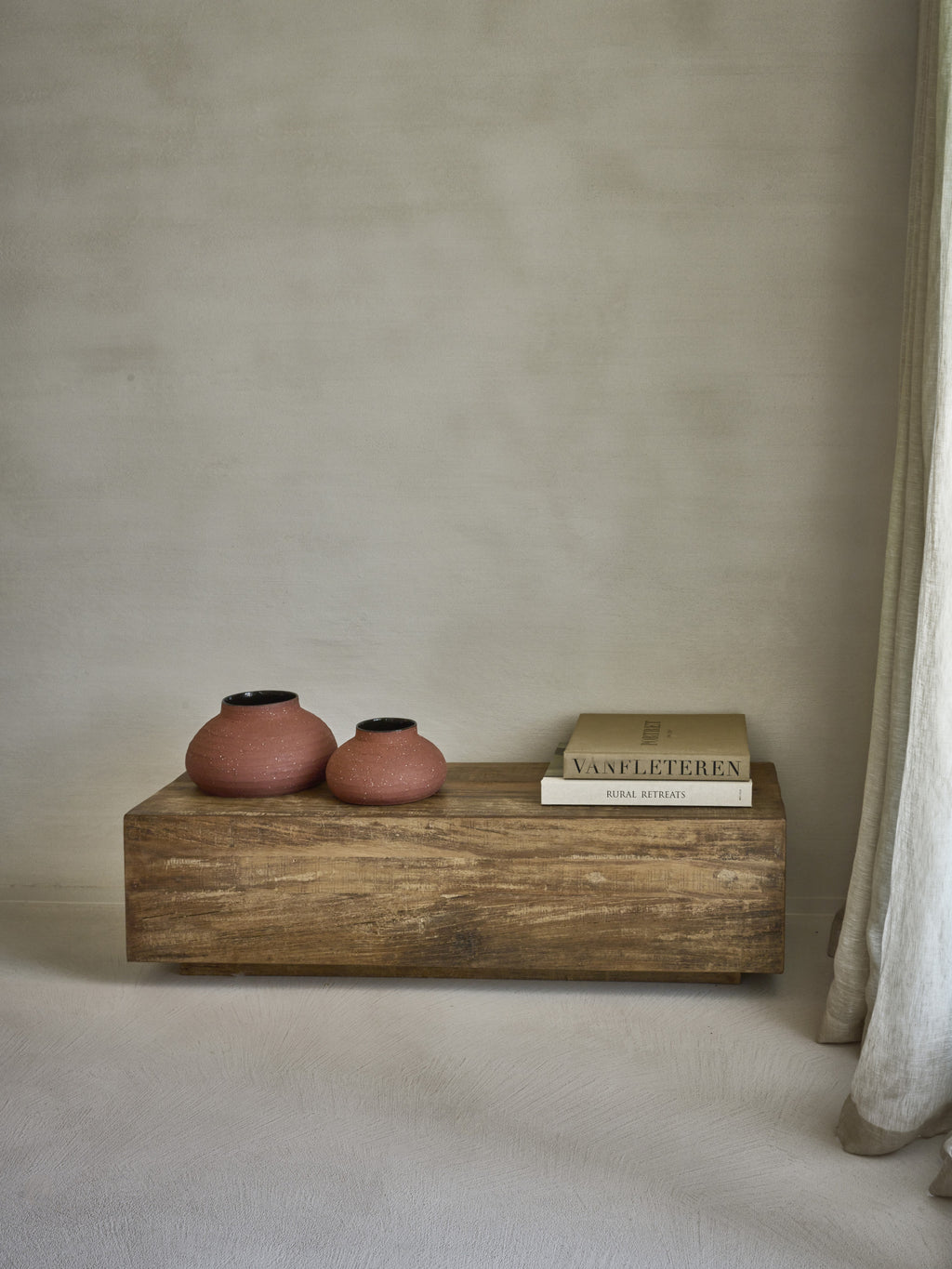 BATU - vase - terracotta - DIA 21 x H 11,5 cm - brown