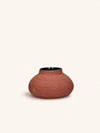 BATU - vase - terracotta - DIA 27 x H 15,5 cm - brown