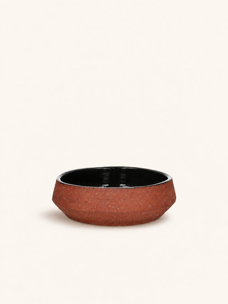 BATU - bowl - terracotta - DIA 30 x H 9 cm - brown