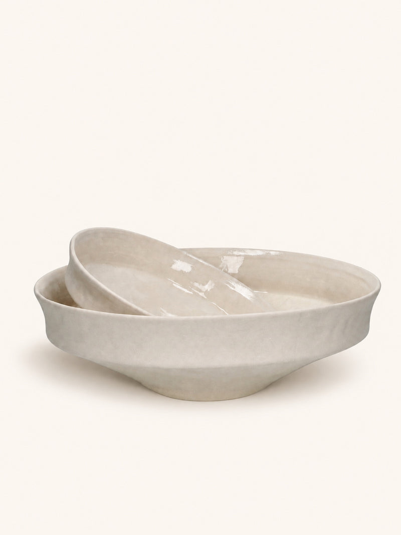 TIERNO - bowl - porcelain - DIA 19 x H 6,5 cm - off-white