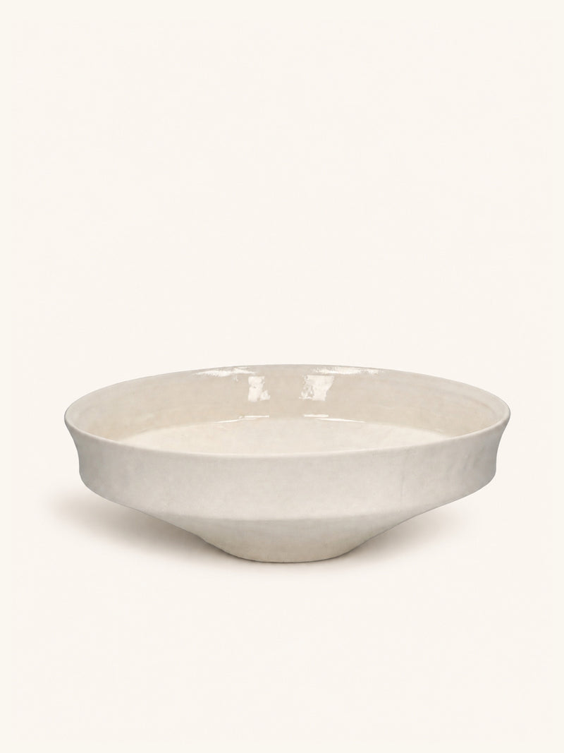 TIERNO - bowl - porcelain - DIA 27 x H 8,2 cm - off-white