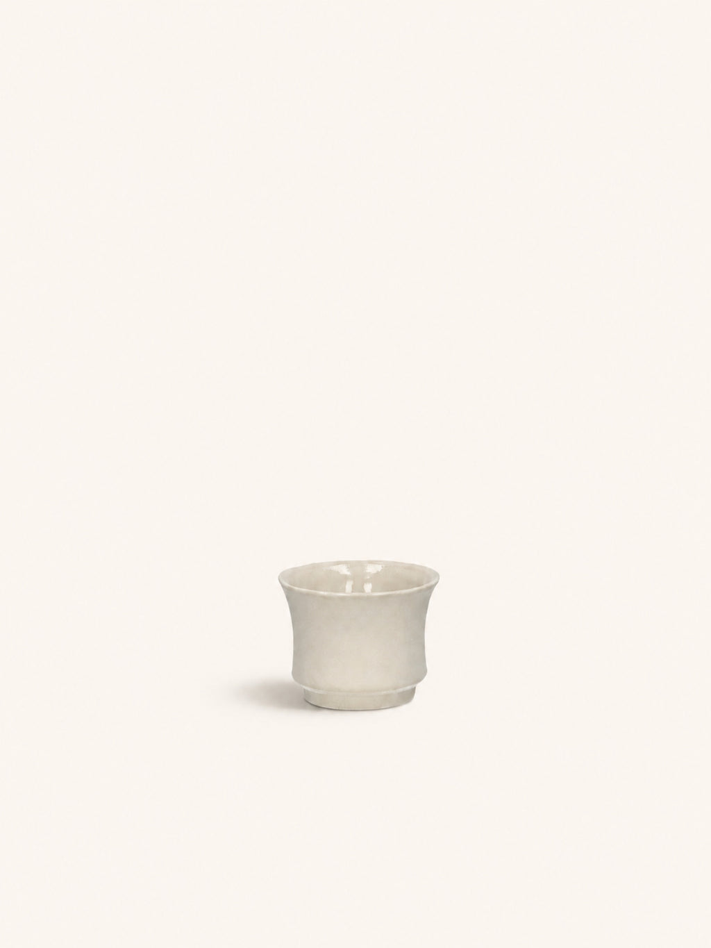 TIERNO - theelichthouder - porselein - DIA 7,5 x H 6 cm - gebroken wit