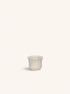 TIERNO - theelichthouder - porselein - DIA 7,5 x H 6 cm - gebroken wit