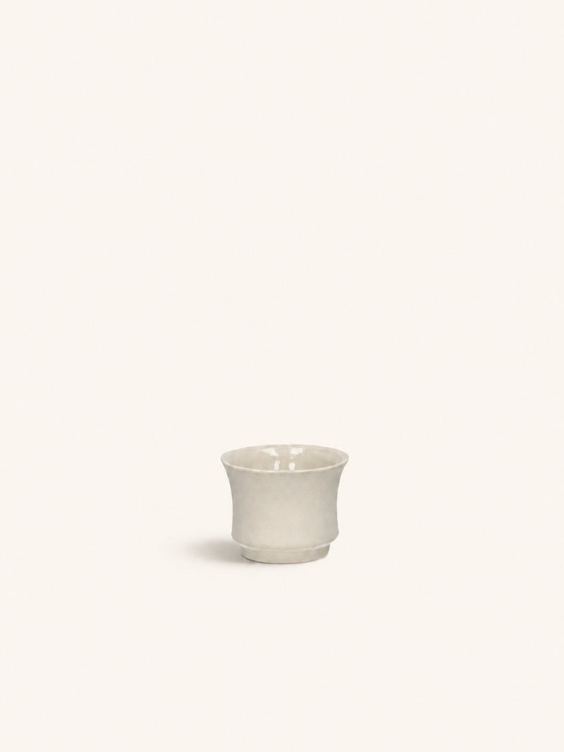 TIERNO - tealight holder - porcelain - DIA 7,5 x H 6 cm - off-white