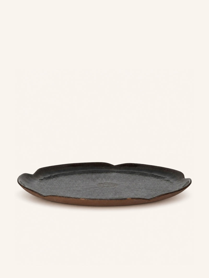 CYCLE - serving plate - stoneware - DIA 31 x H 2,1 cm - mix of colours