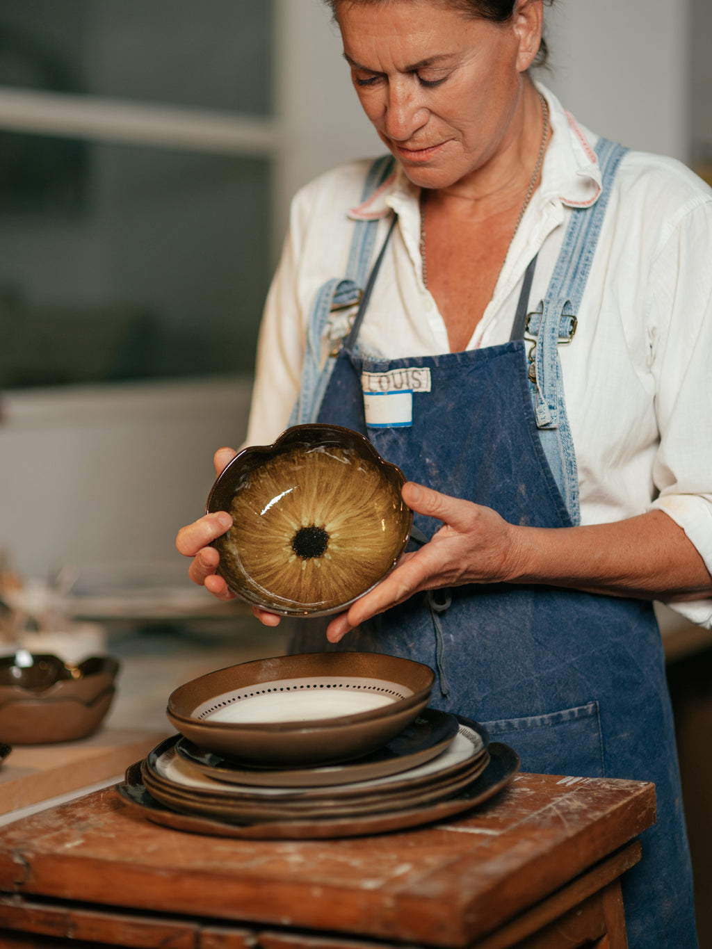 CYCLE - pasta bowl - stoneware - DIA 21 x H 5,5 cm - mix of colors
