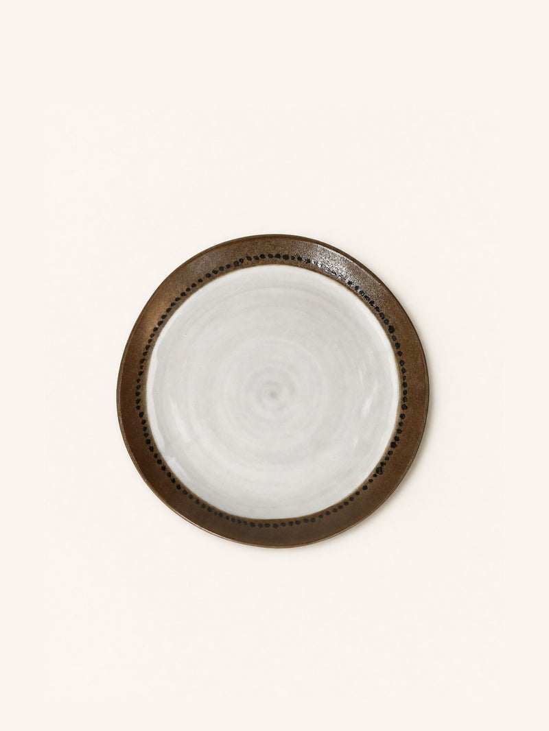 CYCLE - dessert plate - stoneware - DIA 21 x H 2 cm - mix of colors