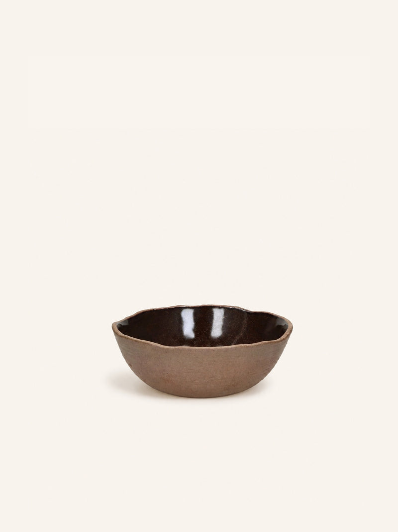 IGNI - soup bowl - stoneware - DIA 15,5 x H 5,5 cm - aubergine