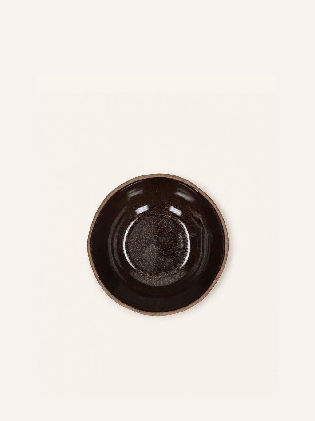 IGNI - bol à soupe - grès - DIA 15,5 x H 5,5 cm - aubergine