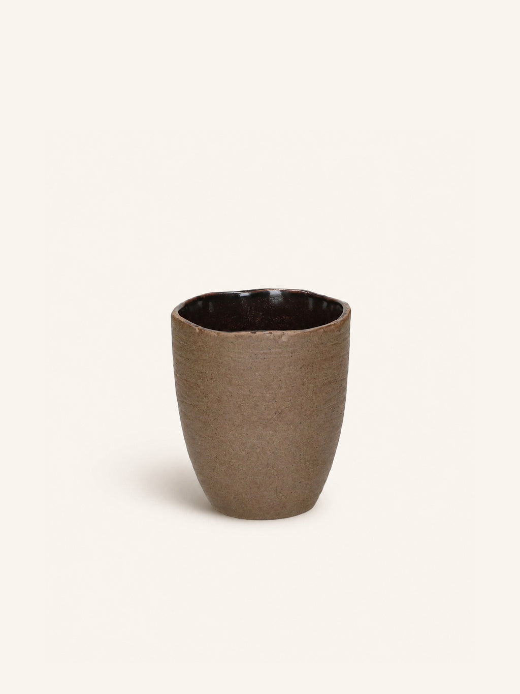 IGNI - Becher 16 CL - Steinzeug - DIA 7 x H 7,8 cm - Aubergine
