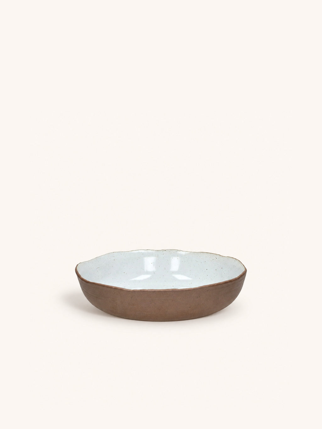 IGNI - deep plate - stoneware - DIA 20,5 x H 5 cm - off-white