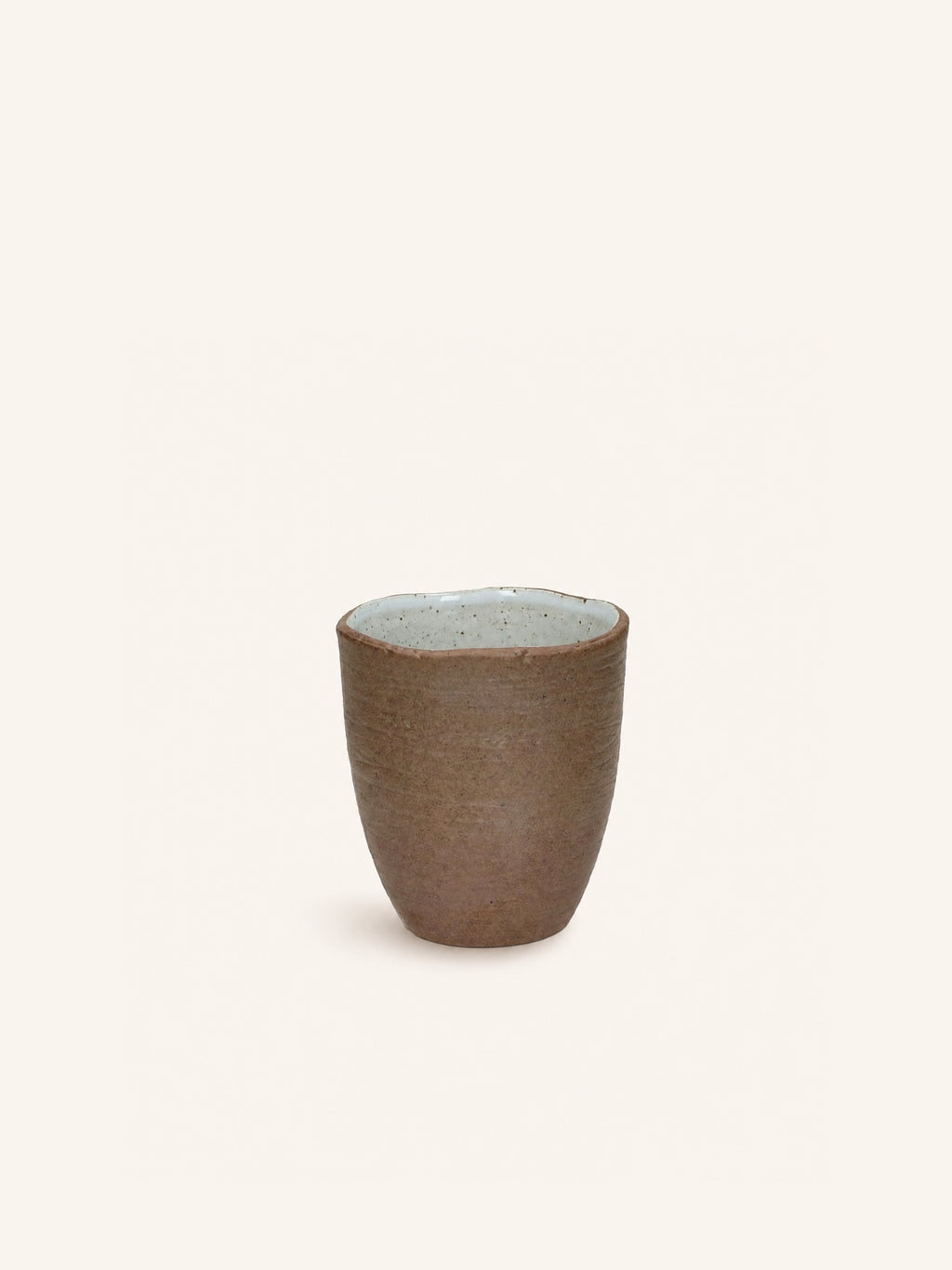 IGNI - Becher 16 CL - Steinzeug - DIA 7 x H 7,8 cm - gebrochenes Weiß