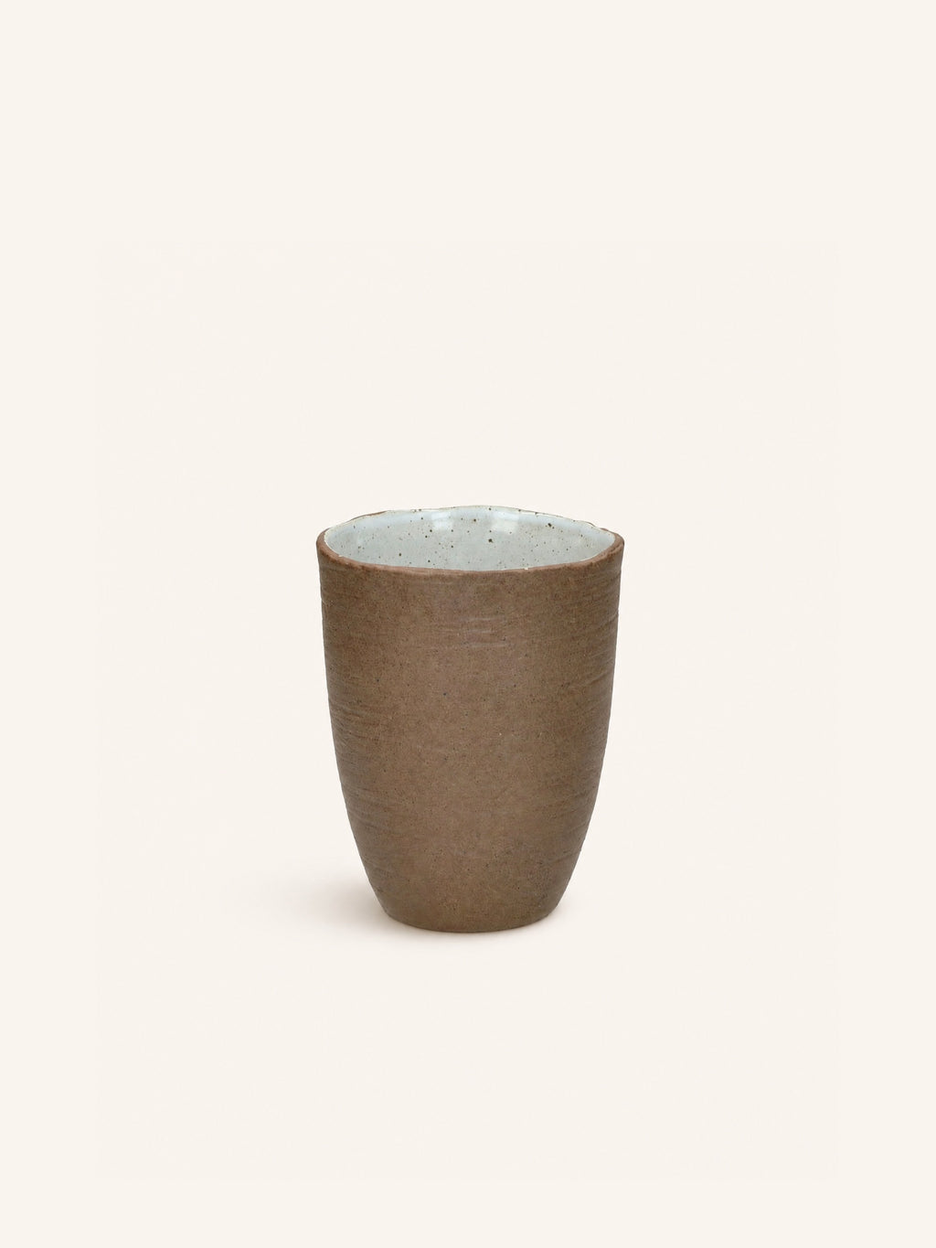 IGNI - Becher 36 CL - Steinzeug - DIA 8,5 x H 11 cm - gebrochenes Weiß