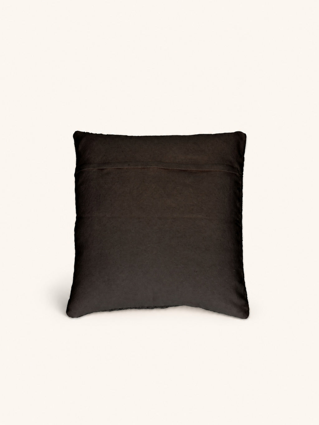 YARABA - cushion - banana fiber - L 50 x W 50 cm - dark brown