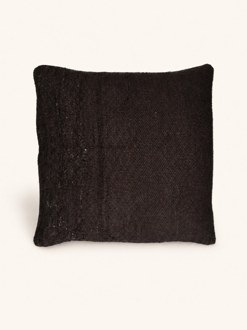 YARABA - kussen - bananengaren - L 60 x W 60 cm - donkerbruin