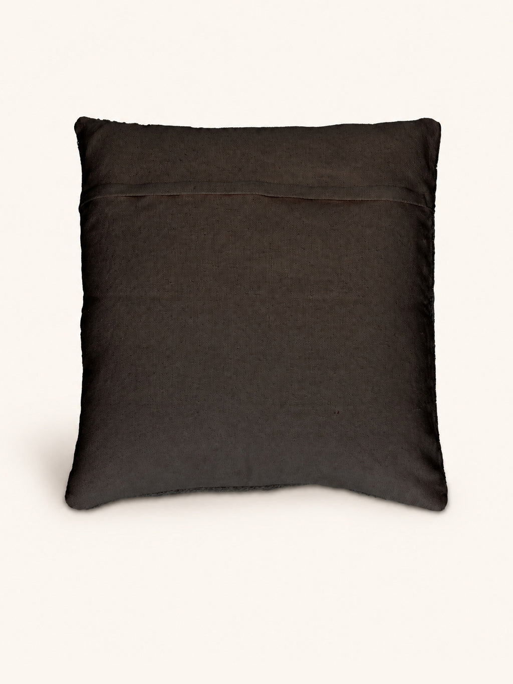 YARABA - kussen - bananengaren - L 60 x W 60 cm - donkerbruin