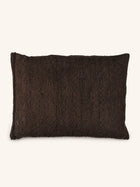 YARABA - cuscino - filato di banana - L 70 x W 50 cm - marrone scuro