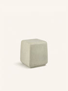 MAKURA - tabouret - fibrociment - L 40 x W 40 x H 47 cm - blanc cassé